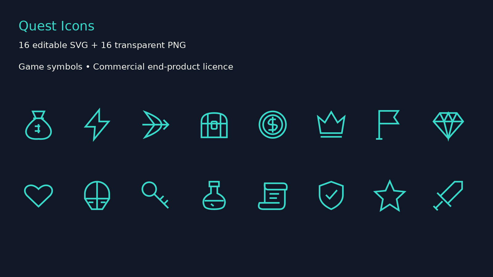 Quest Icons SVG / PNG