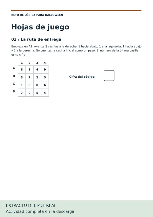 Páginas reales del PDF El taller de faroles con retos y respuestas para adultos — Más pistas
